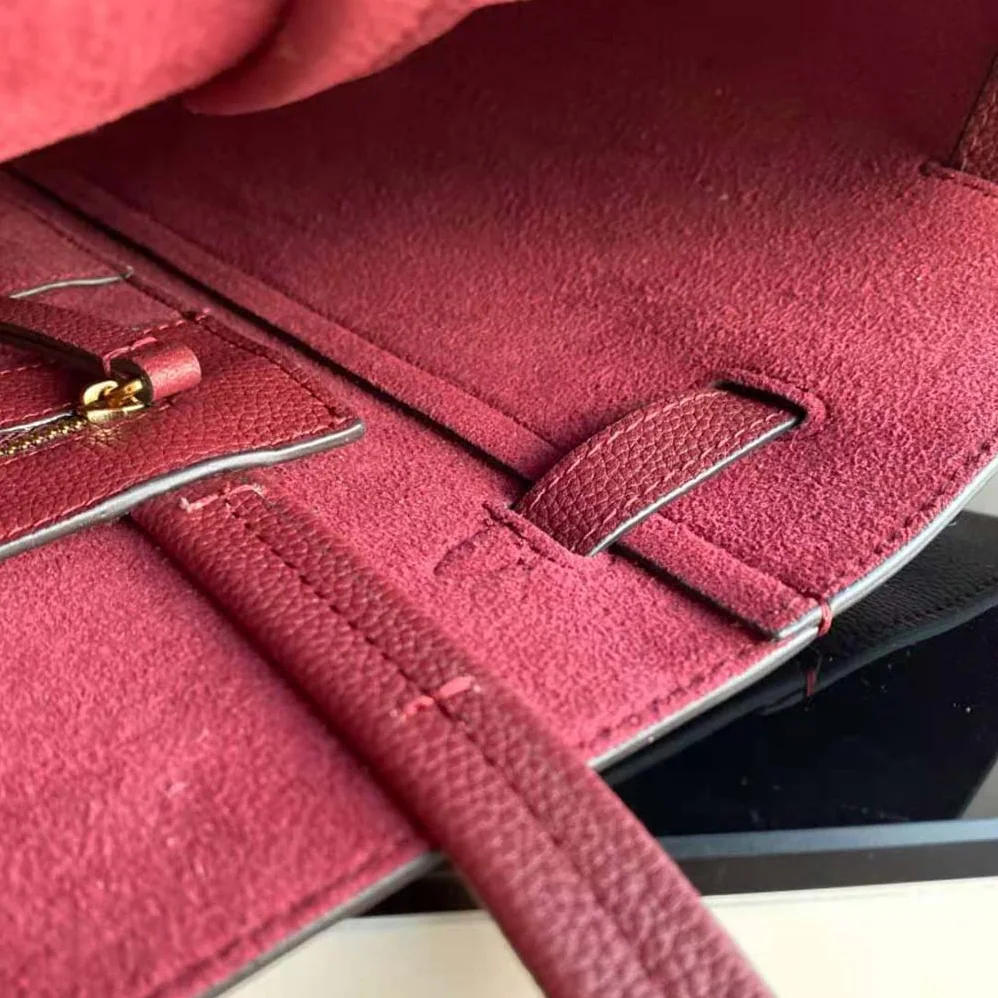 Celine Small Cabas Phantom in Soft Grained Calfskin for Women in Maroon Celine Small Cabas Phantom in Soft Grained Calfskin for Women in Maroon