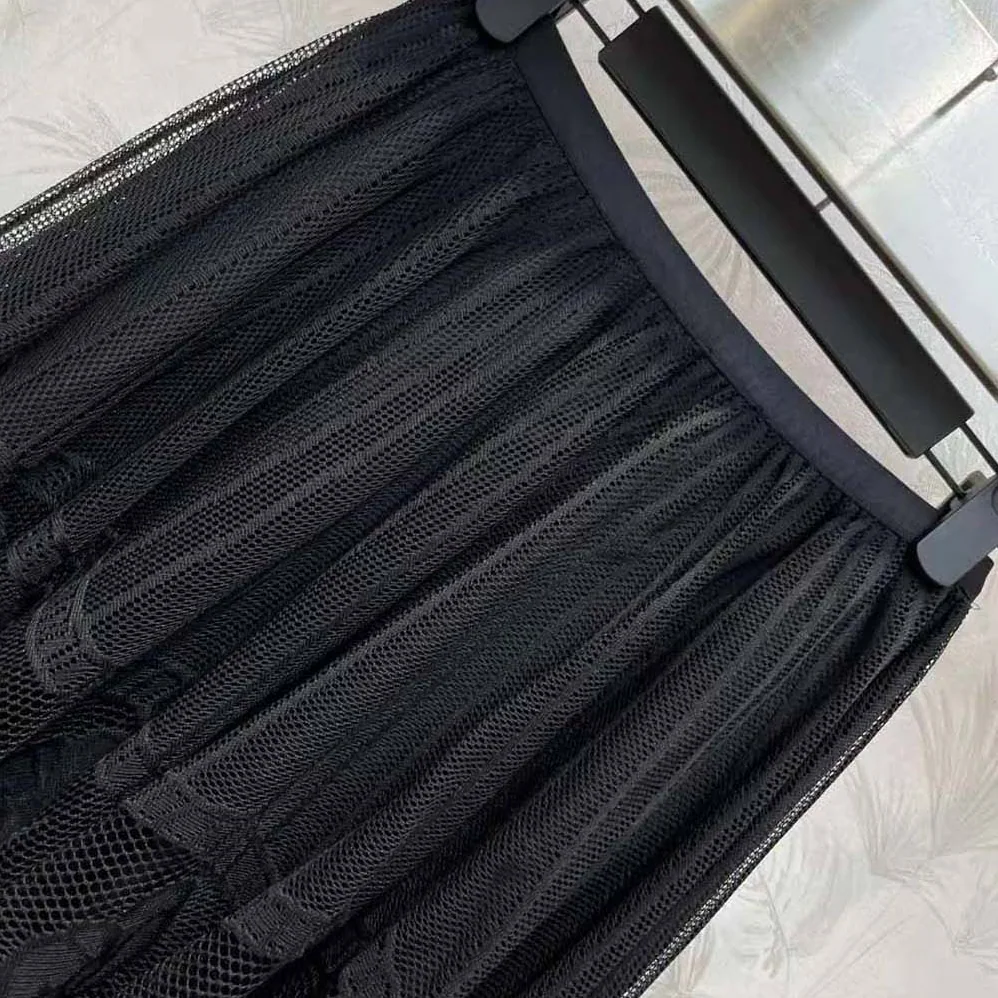 Dior Flared Mid-Length Skirt Black Technical Cotton Lace with D for Women in Lace Butterfly Motif Dior Flared Mid-Length Skirt Black Technical Cotton Lace with D for Women in Lace Butterfly Motif