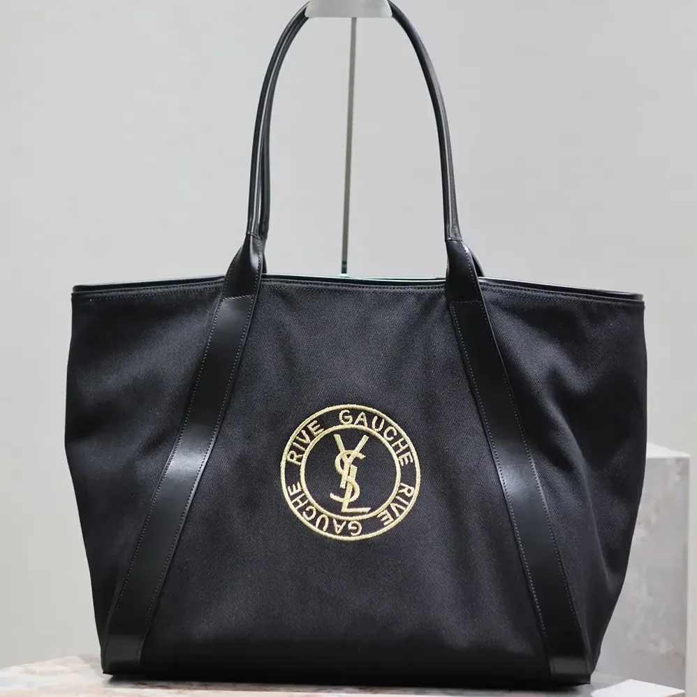 Saint Laurent YSL Rive Gauche Tote Bag in Canvas for Unisex