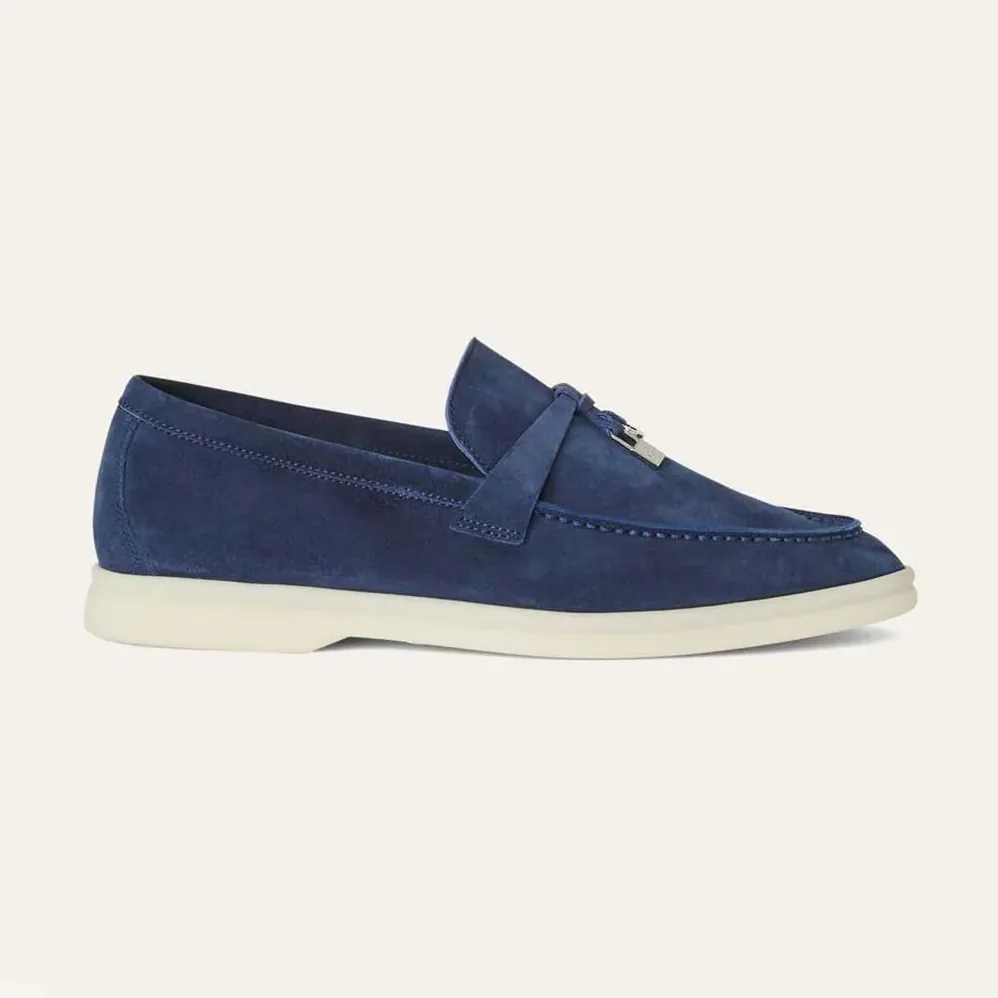 Loro Piana Summer Charms Walk Loafers for Unisex in Navy