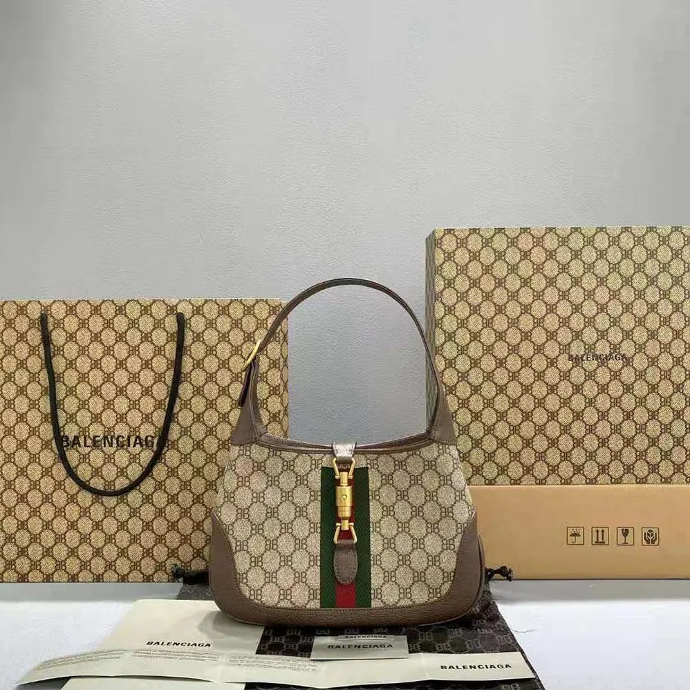 Balenciaga Hacker Medium Hobo Bag in Coated Canvas in Beige for Women