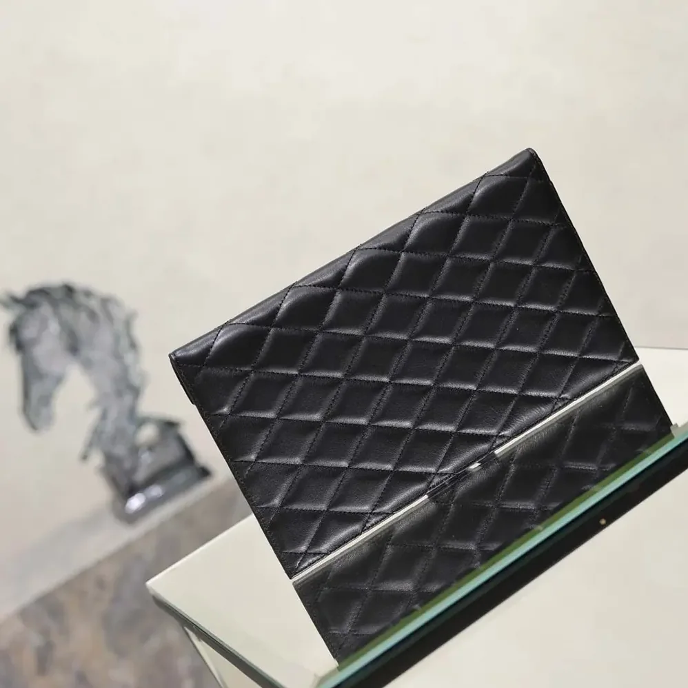 Saint Laurent YSL Paris Pouch In Lambskin Black for Women Saint Laurent YSL Paris Pouch In Lambskin Black for Women