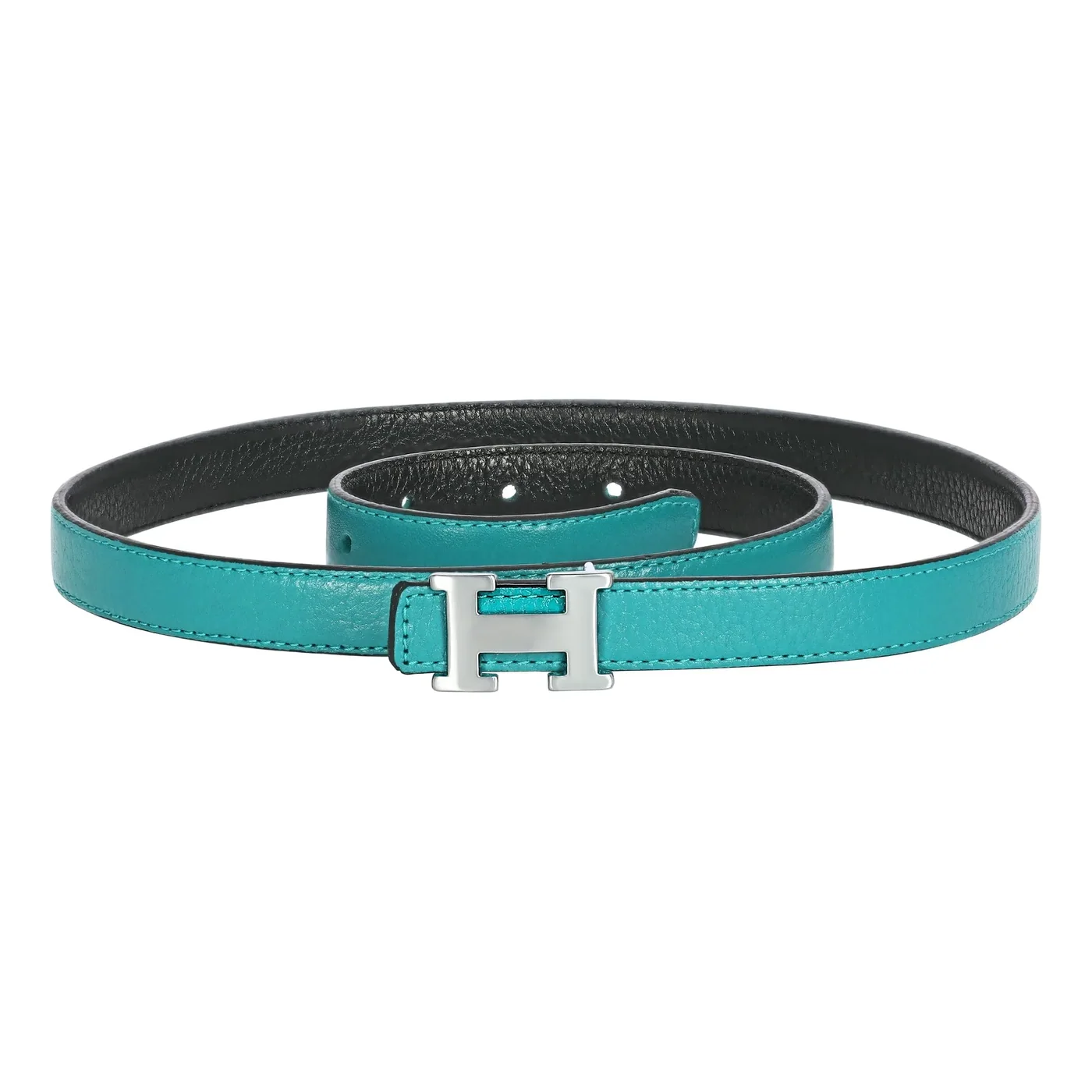 Reversible Buckle Amazing Belt Turquoise&Black