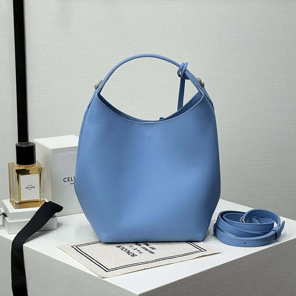 Celine Small Hobo in Supple Smooth Calfskin for Women in Blue