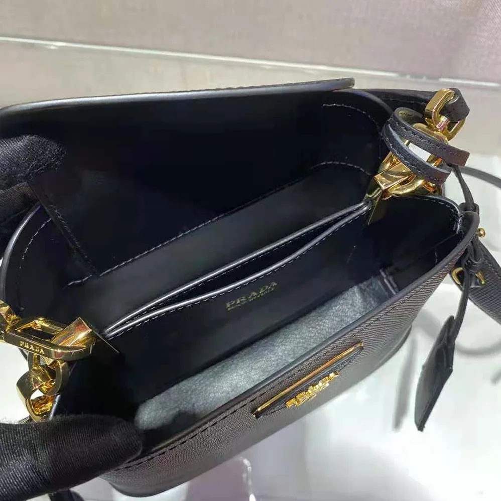 Prada Prada Matinee Micro Saffiano Leather Bag for Women in Black