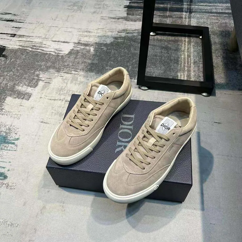 Dior B101 Sneaker Greige Nubuck Calfskin for Men