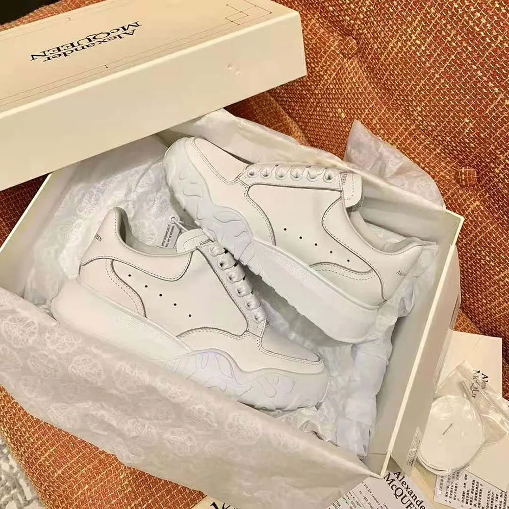 Alexander Mcqueen Court Trainer for Women in White