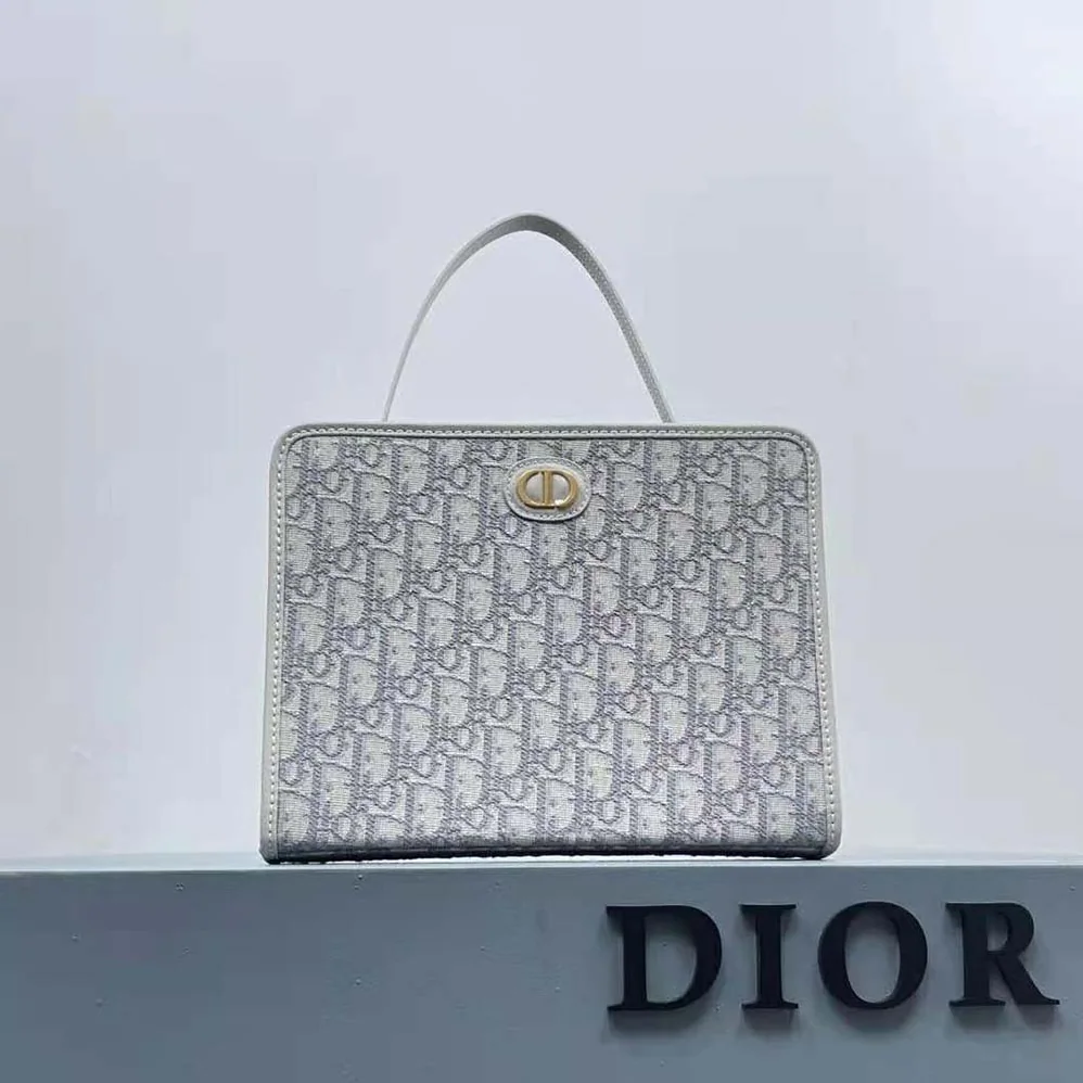 Dior Medium 30 Montaigne Pouch Gray Dior Oblique Jacquard for Women Dior Medium 30 Montaigne Pouch Gray Dior Oblique Jacquard for Women