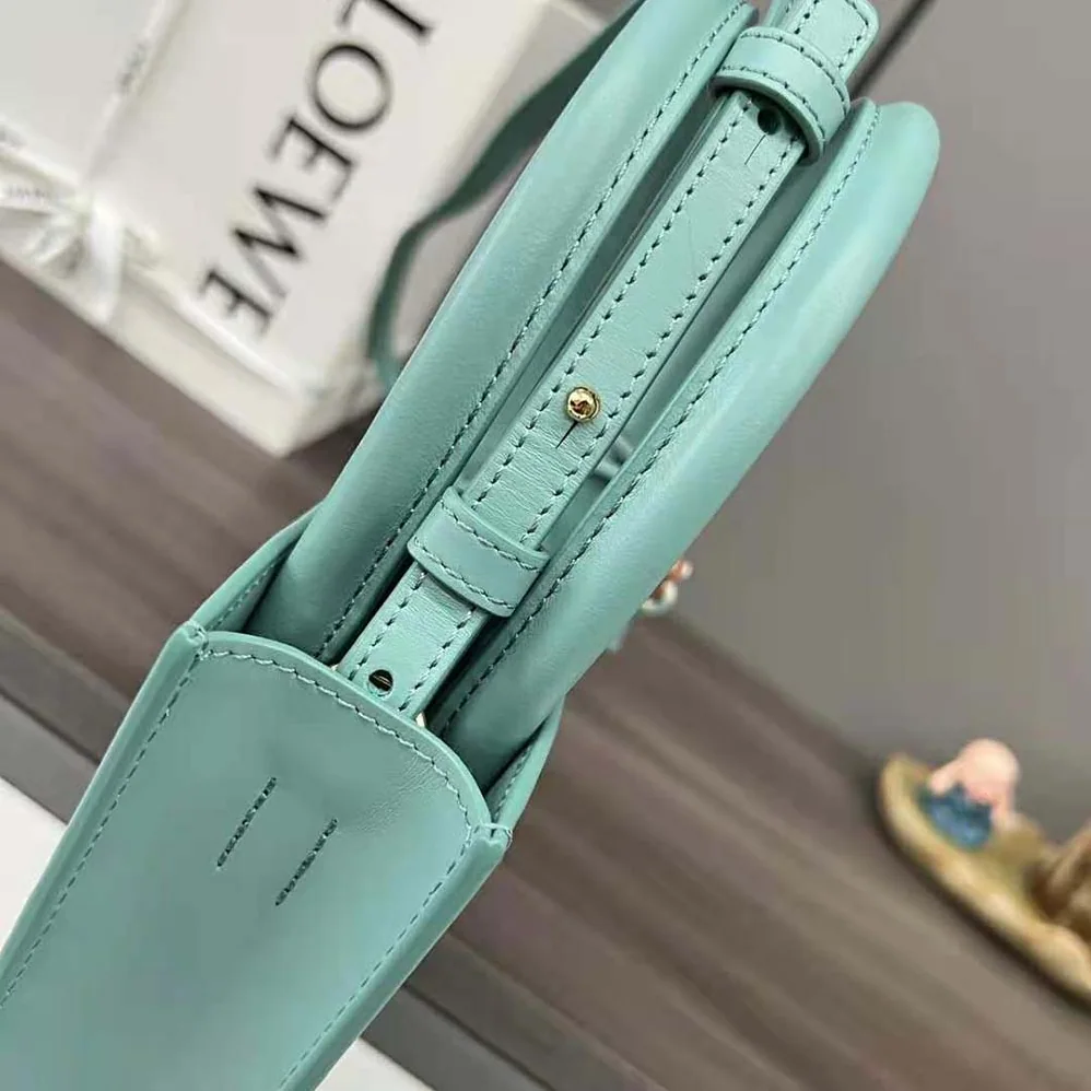 Loewe Standard A5 Tote in Sleek Calfskin for Women in Aqua