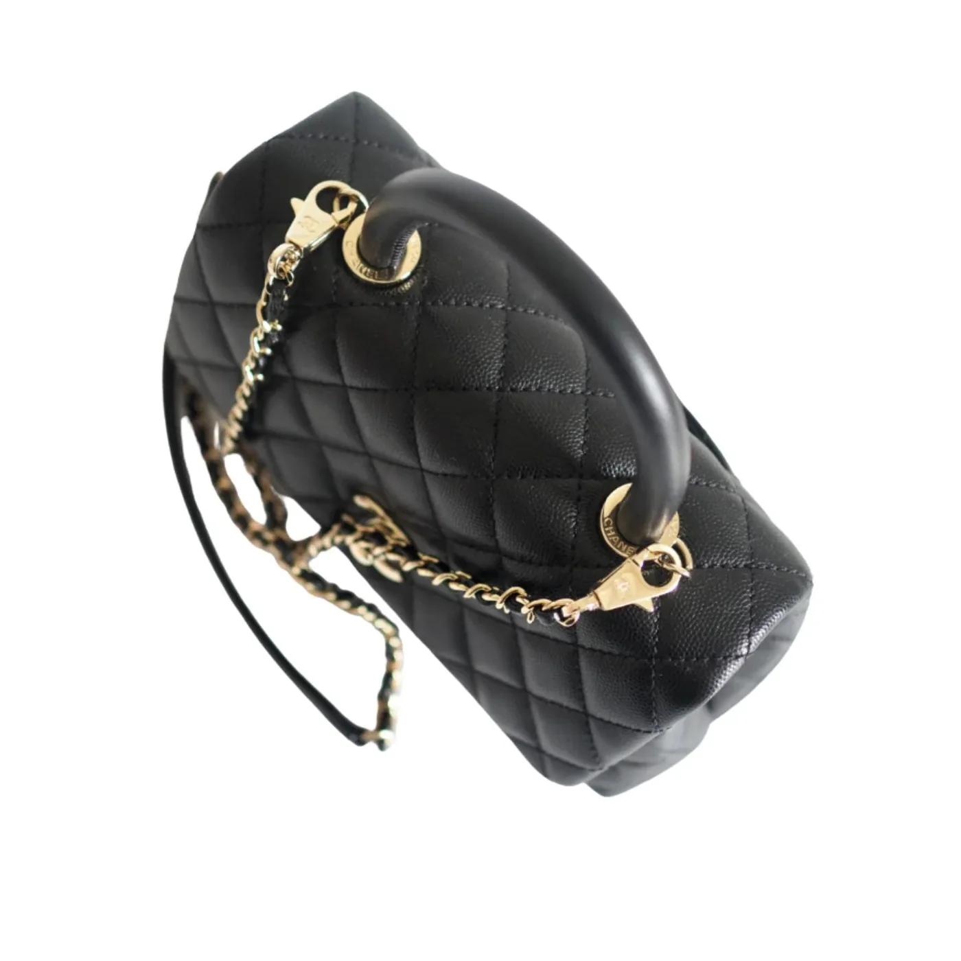 Chanel Coco With Top Handle Bag Black / Chanel Coco With Top Handle Bag Black /