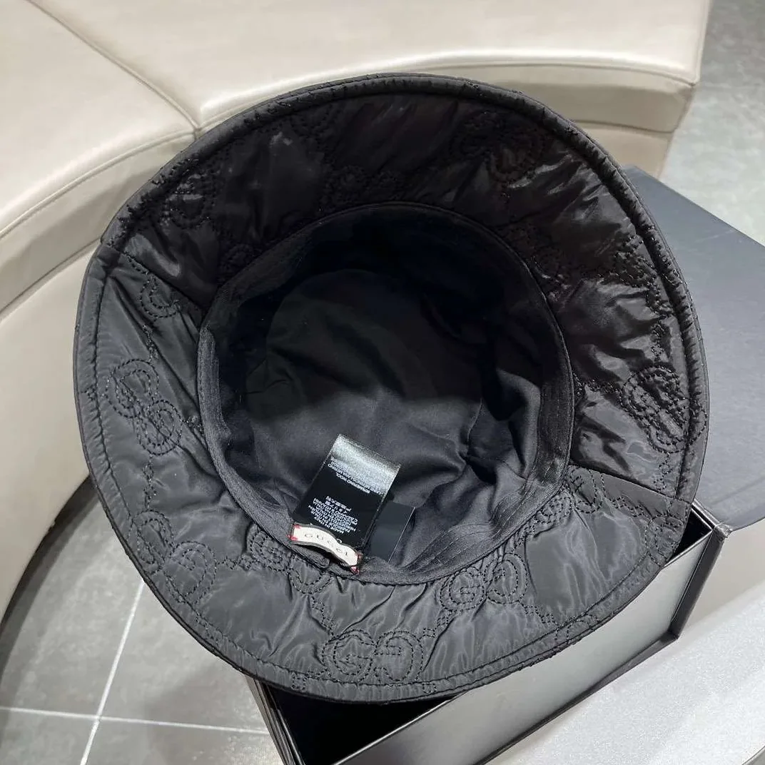 Gucci Quilted Bucket Hat Black Gucci Quilted Bucket Hat Black