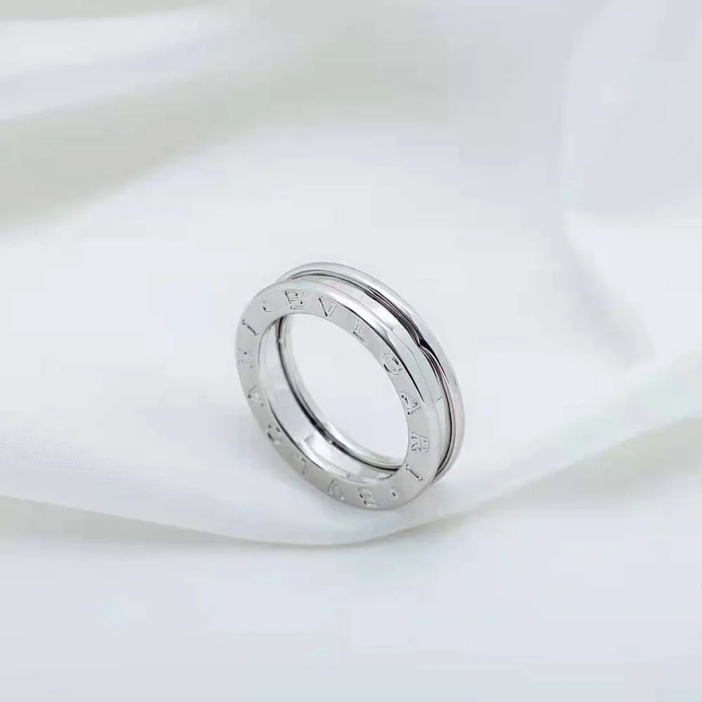 Bvlgari B.Zero1 One-Band Ring in 18 KT White Gold for Women