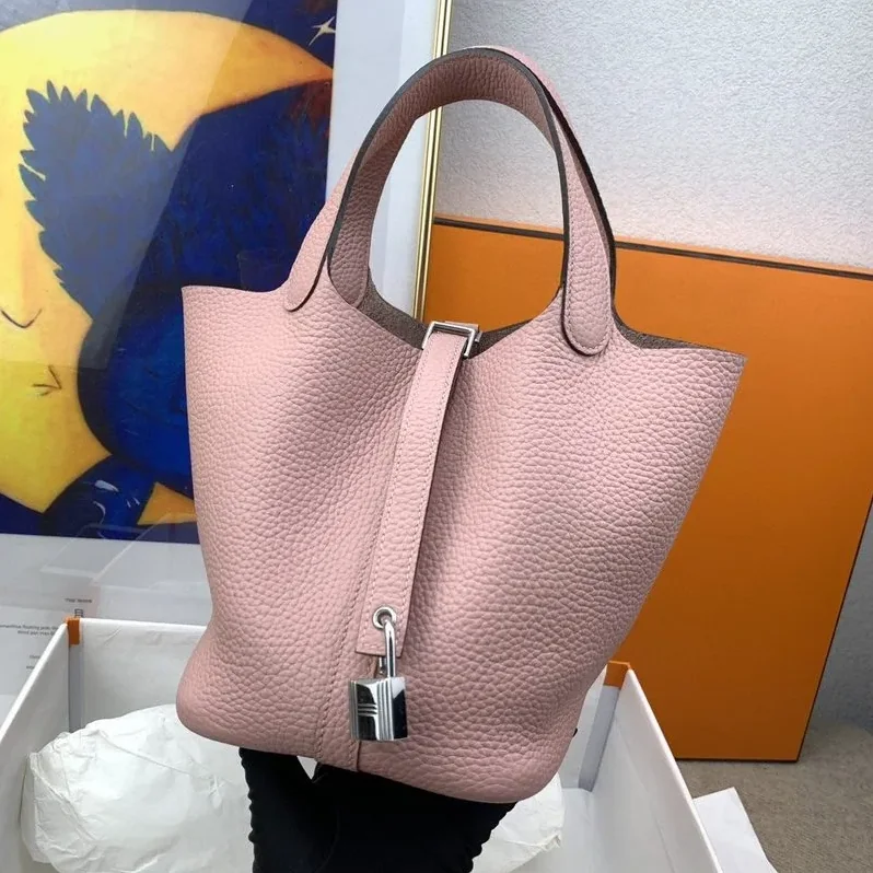 Hermes Picotin Lock 18 Bag Light Pink With Silver in Toned Hardware Hermes Picotin Lock 18 Bag Light Pink With Silver in Toned Hardware