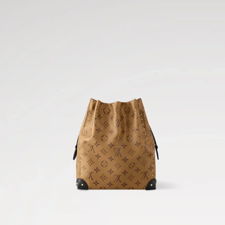 Louis Vuitton Noé Trunk PM Handbag Monogram Reverse Brown /