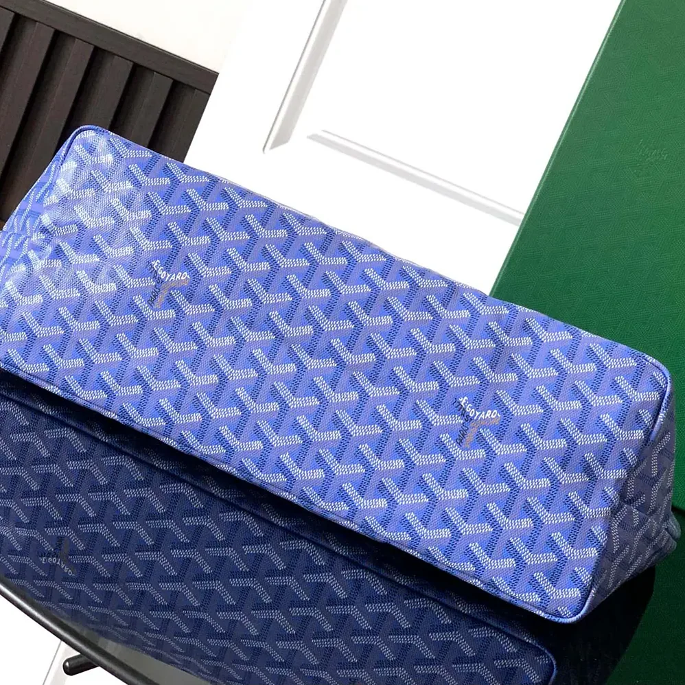 Goyard Saint Louis GM Bag for Women in Blue Goyard Saint Louis GM Bag for Women in Blue