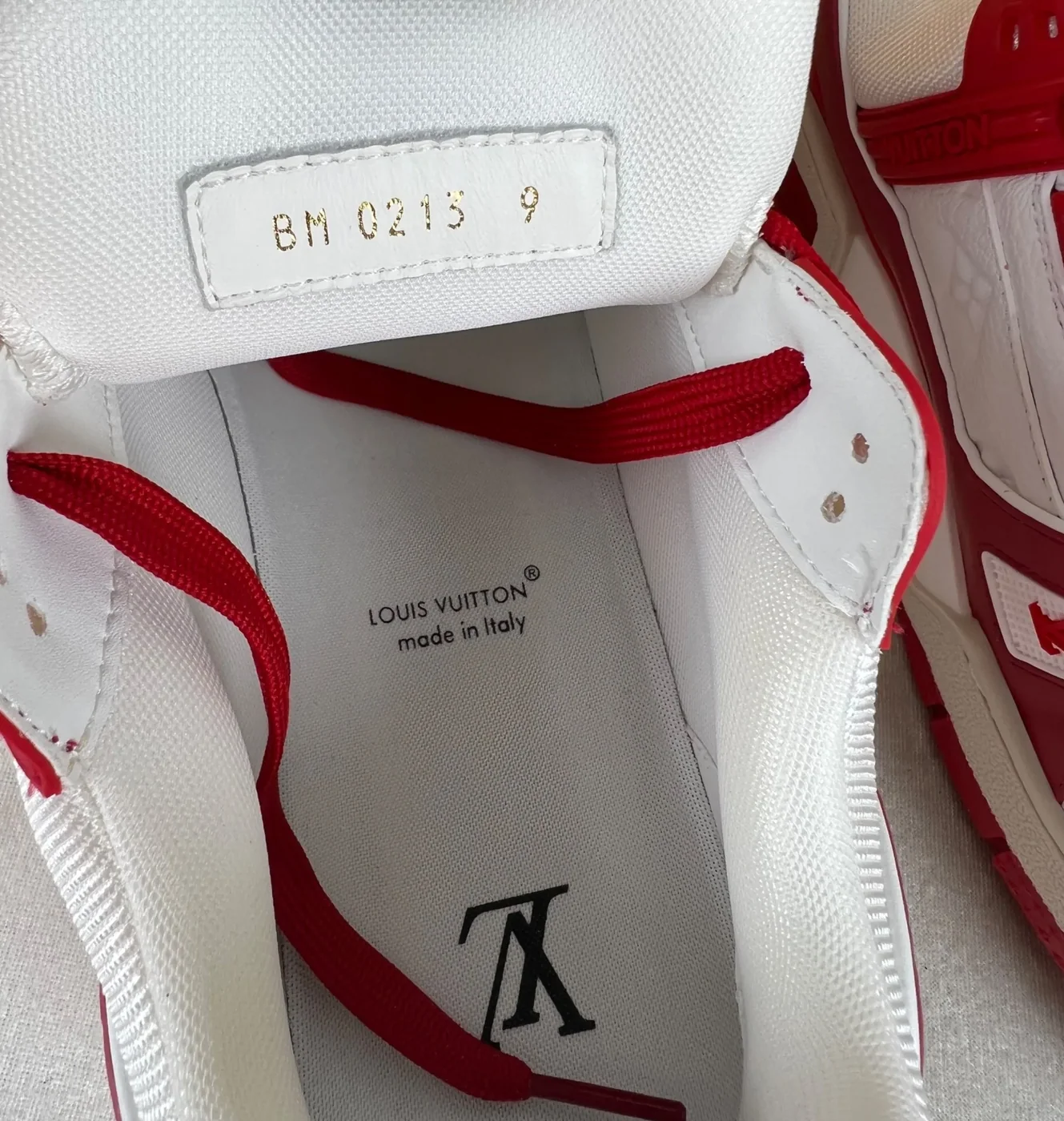 Louis Vuitton Trainer Sneaker Rubber Monogram Red Louis Vuitton Trainer Sneaker Rubber Monogram Red