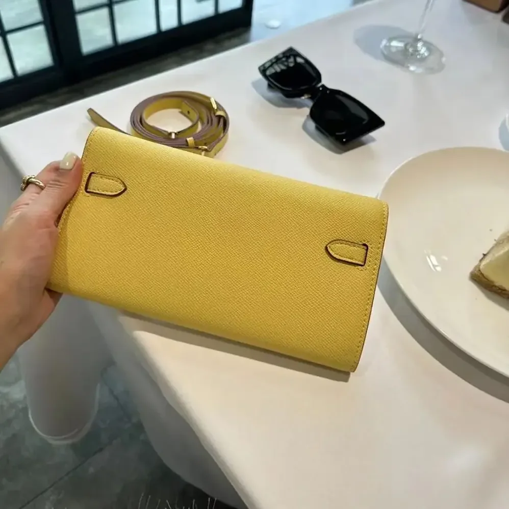 Hermes Kelly To Go in Epsom Leather for Women in Yellow