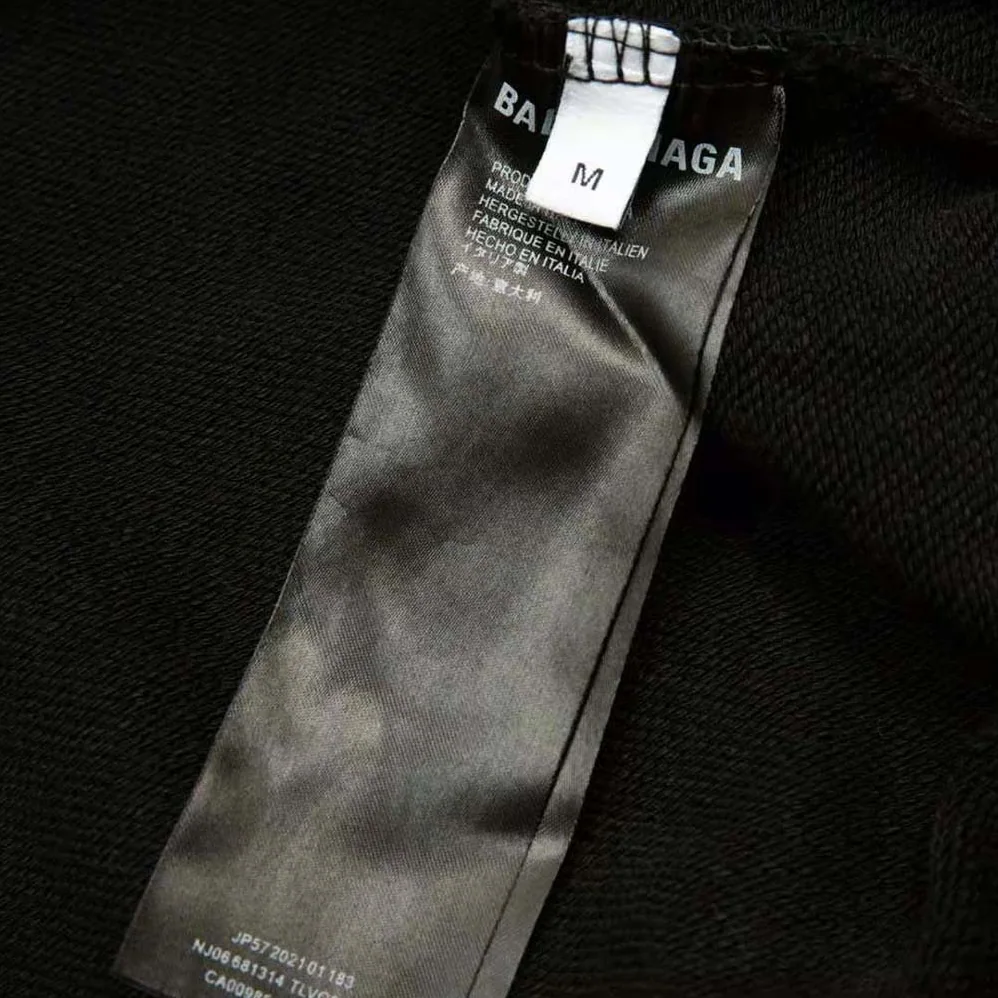 Balenciaga 3B Sports Icon Hoodie Oversized in Black for Women