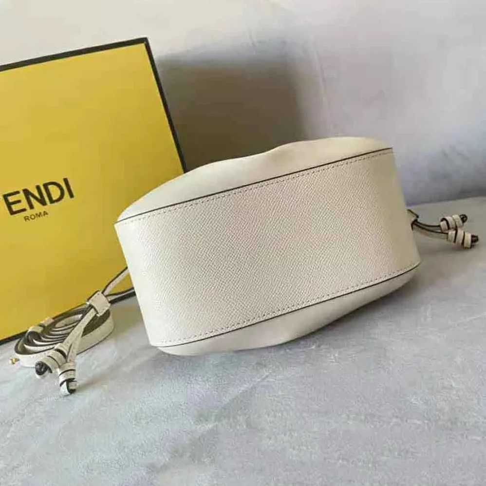 Fendi Pomodorino White Leather Mini for Women in Bag Fendi Pomodorino White Leather Mini for Women in Bag