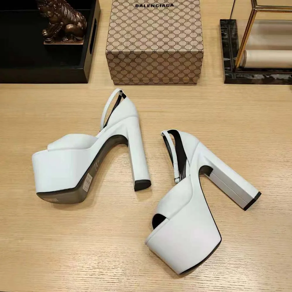 Balenciaga Camden 160mm Sandal in Optic White for Women