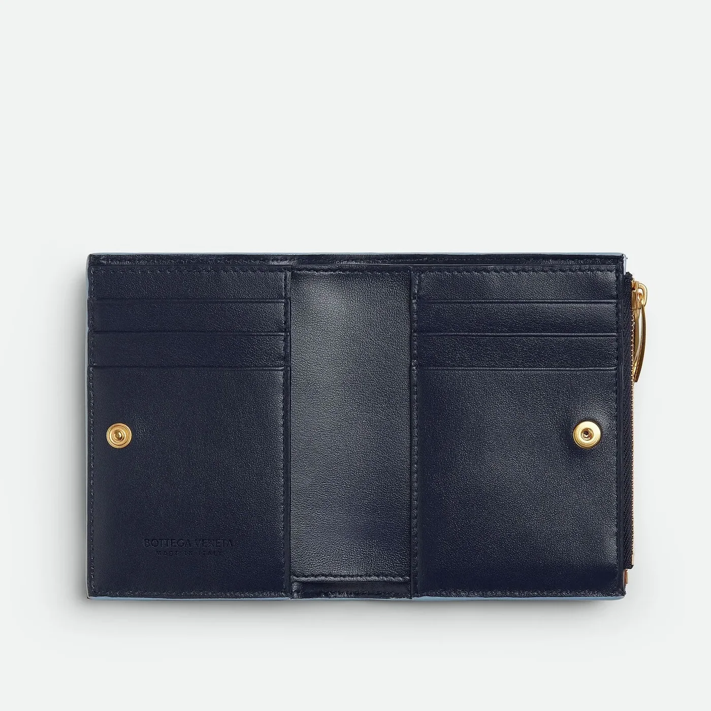 Bottega Veneta Small Bi in Fold Wallet Ice/White / Bottega Veneta Small Bi in Fold Wallet Ice/White /