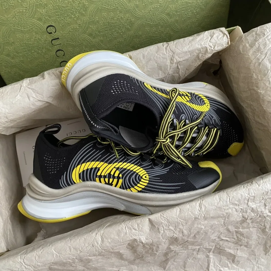 Gucci Run Sneaker Black for Men Gucci Run Sneaker Black for Men