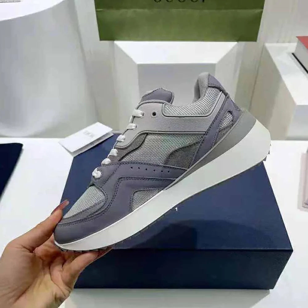 Dior B29 Sneaker Gray Technical Mesh Suede and Smooth Calfskin for Men