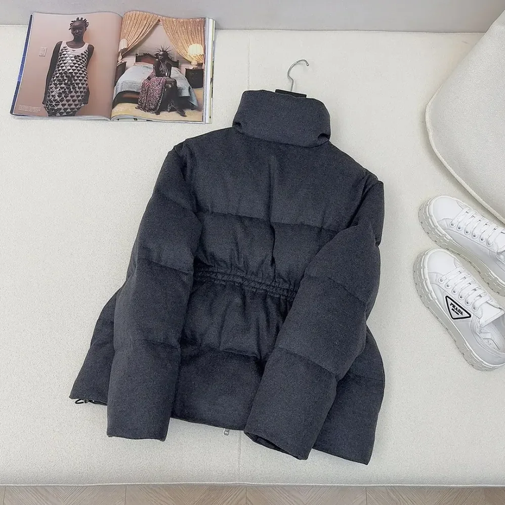 Prada Loden Down Jacket for Women in Grey Prada Loden Down Jacket for Women in Grey