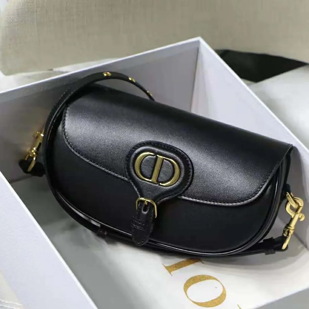 Dior Bobby East-West Bag Box Calfskin for Women in Black Dior Bobby East-West Bag Box Calfskin for Women in Black