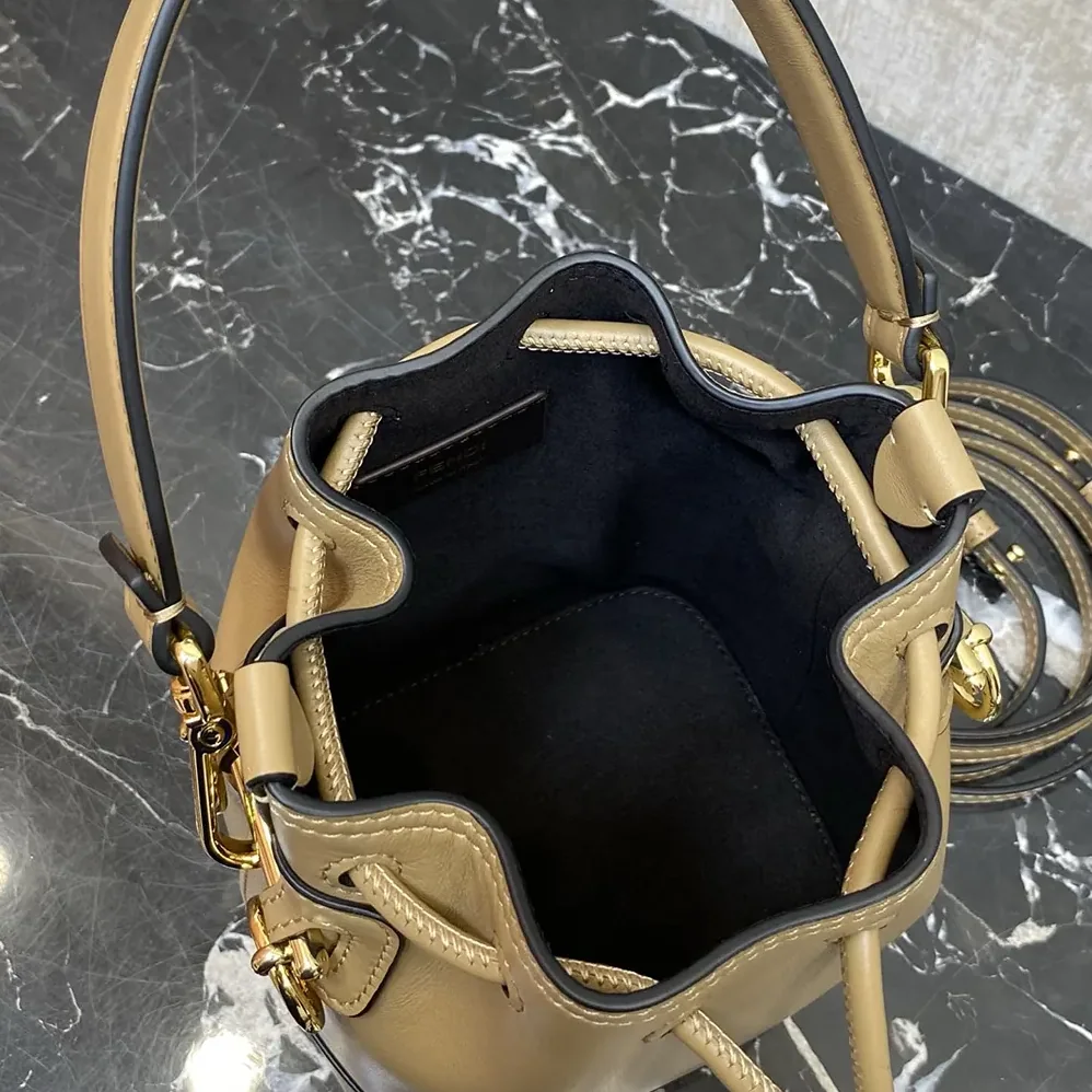 Fendi Mon Tresor Cappuccino Leather Mini for Women in bag