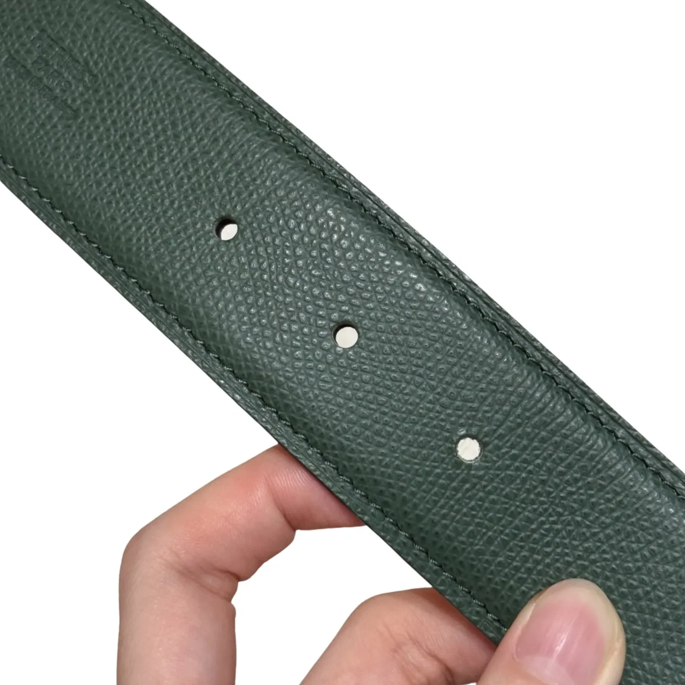 Hermès H-Zip Reversible Belt Black & Green Hermès H-Zip Reversible Belt Black & Green