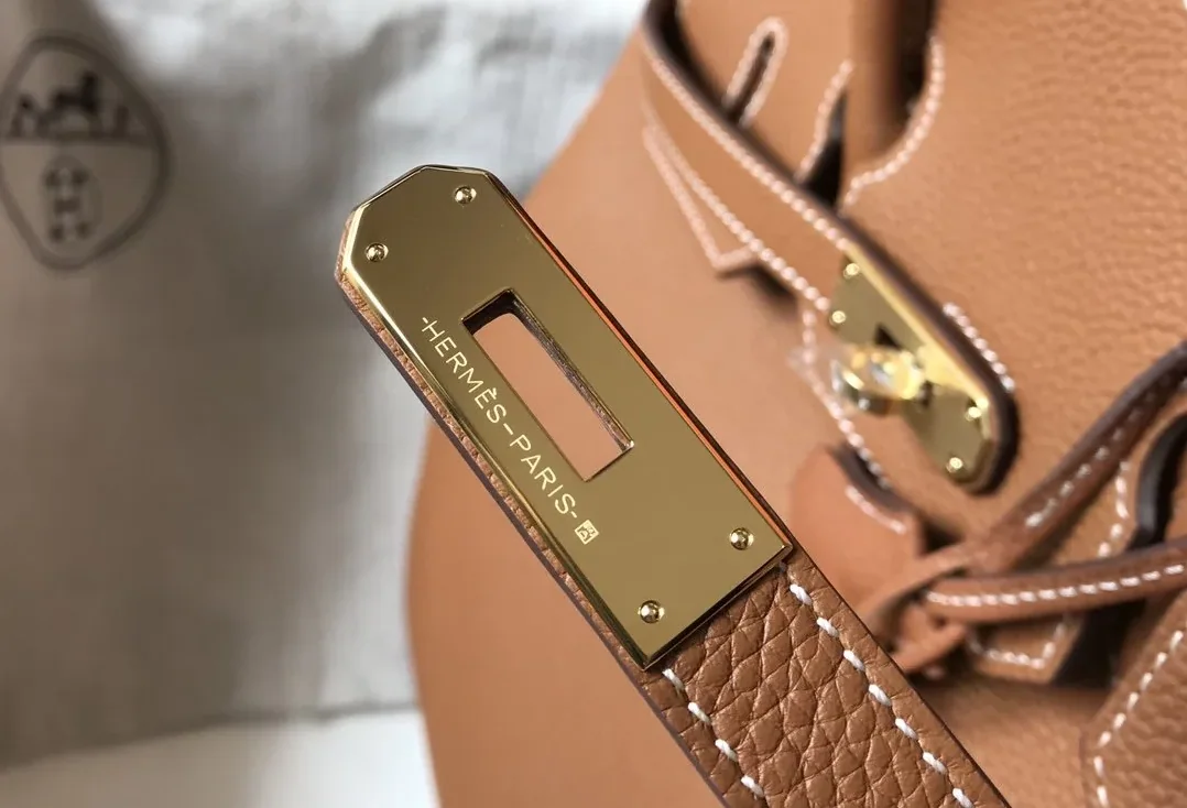 Hermes Birkin Top Handle Bag / Brown Togo Gold Hardware Bag