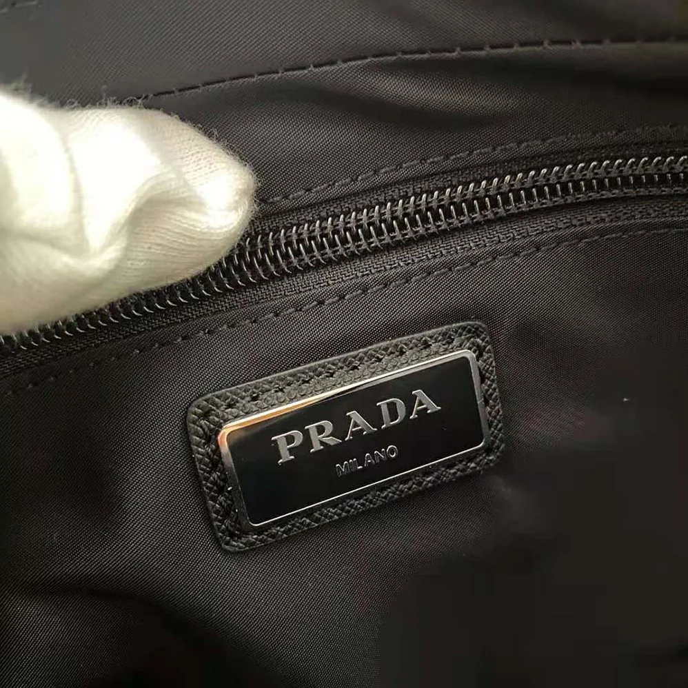 Prada Nylon Belt Bag for Men in Silver