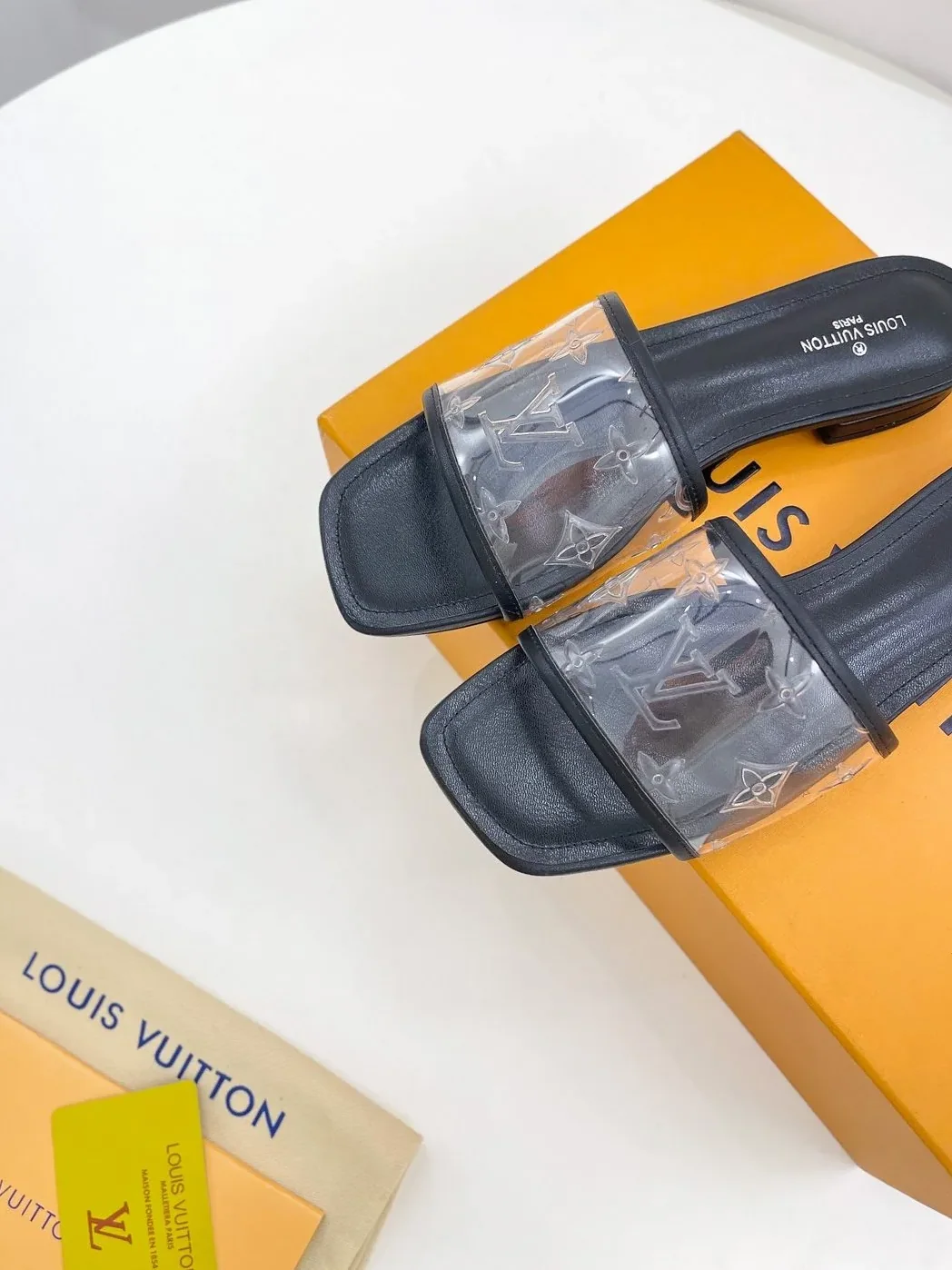 Louis Vuitton Revival Flat Mule Black for Women