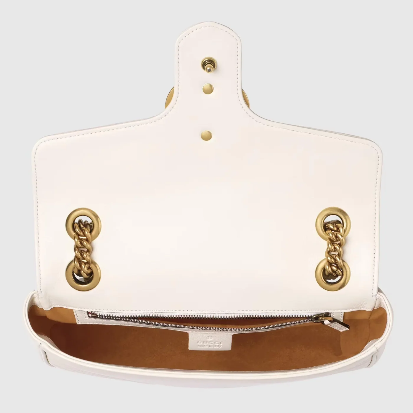 Marmont Small Matelassé Shoulder Bag White