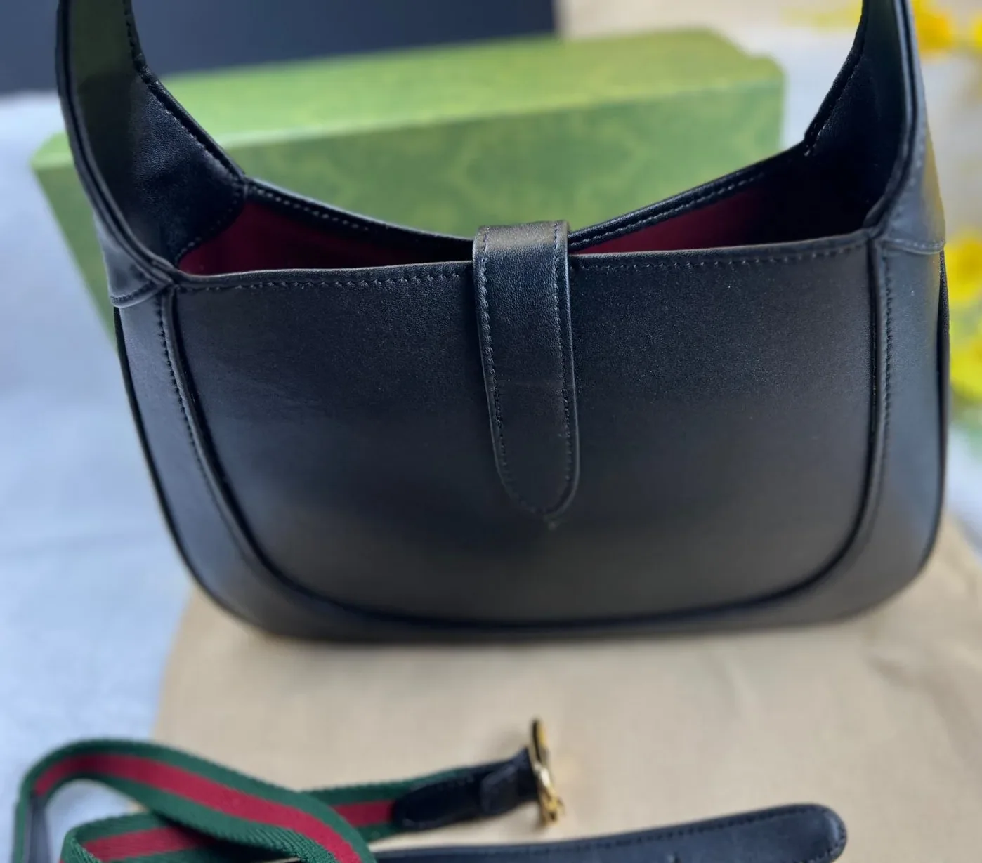 Gucci Jackie 1961 Small Shoulder Bag Black Gucci Jackie 1961 Small Shoulder Bag Black