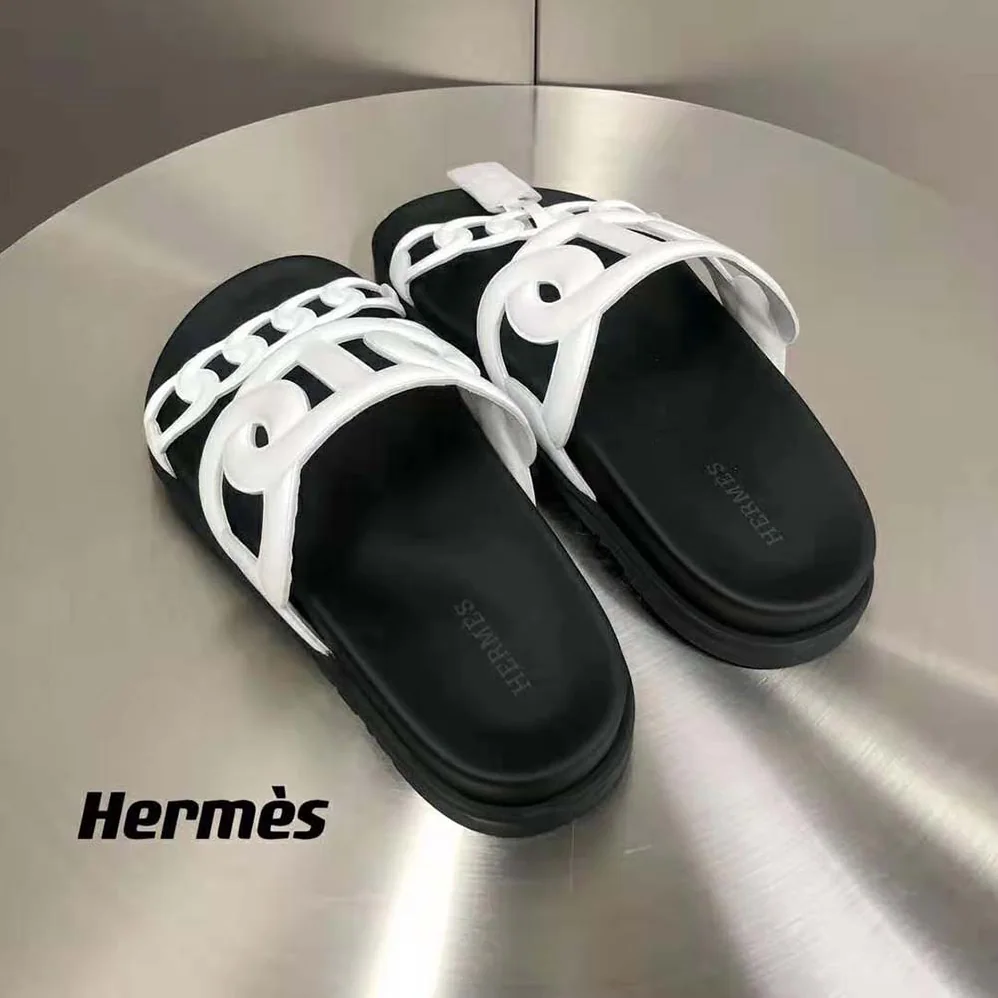 Hermes Extra Sandal in Nappa Leather for Women in White