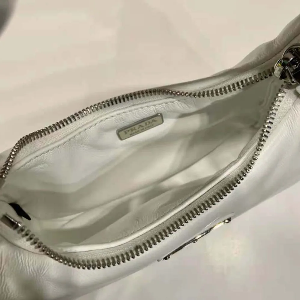 Prada Soft Padded Nappa Leather Mini-Bag for Women in White