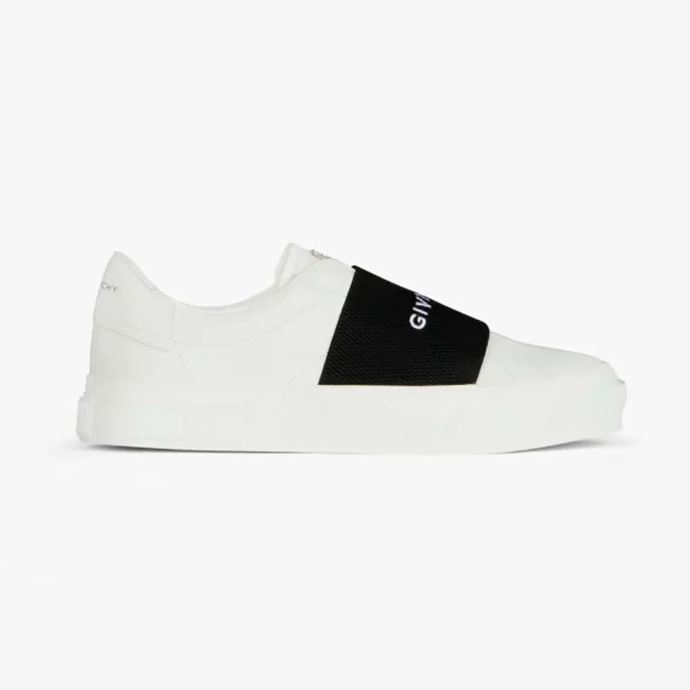Givenchy Sneakers in Leather with Givenchy Webbing for Women in White