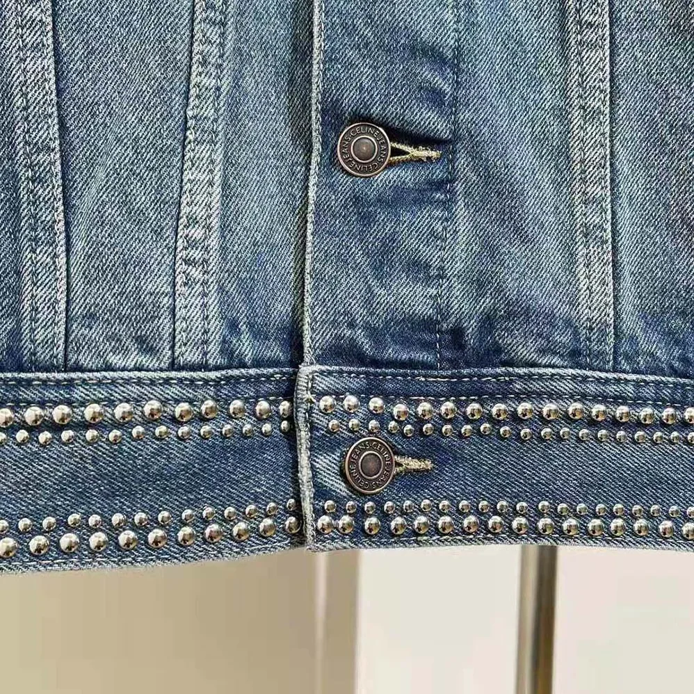 Celine Le Palace Trucker Jacket in Dark Union Wash for Men