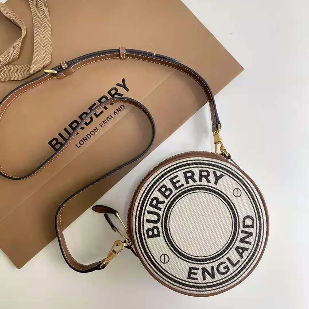 Burberry Icon Stripe E-canvas Louise Bag for Women in Beige Burberry Icon Stripe E-canvas Louise Bag for Women in Beige