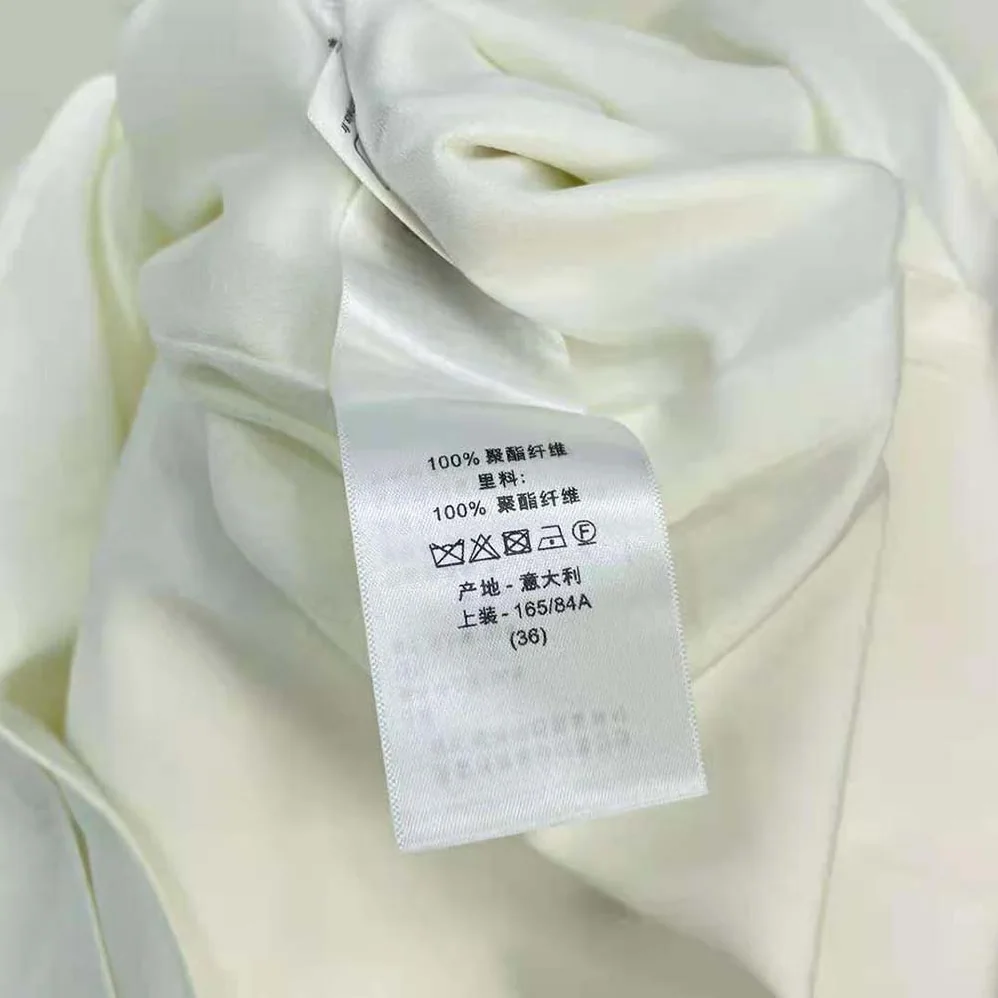 Dior Short Flared Dress White Wool and Silk for Women Dior Short Flared Dress White Wool and Silk for Women