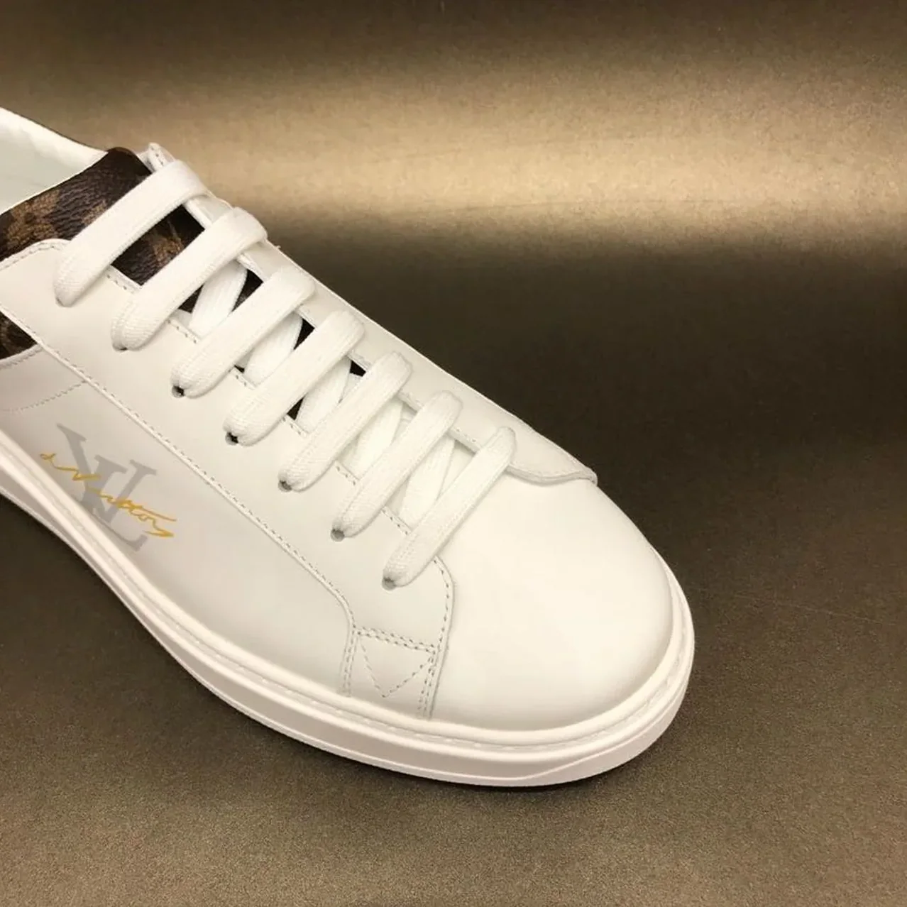 Louis Vuitton Time Out Sneaker Monogram Canvas White in Brown Louis Vuitton Time Out Sneaker Monogram Canvas White in Brown