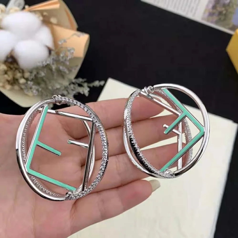 Fendi F is Fendi Earrings Silver for Women in coloured