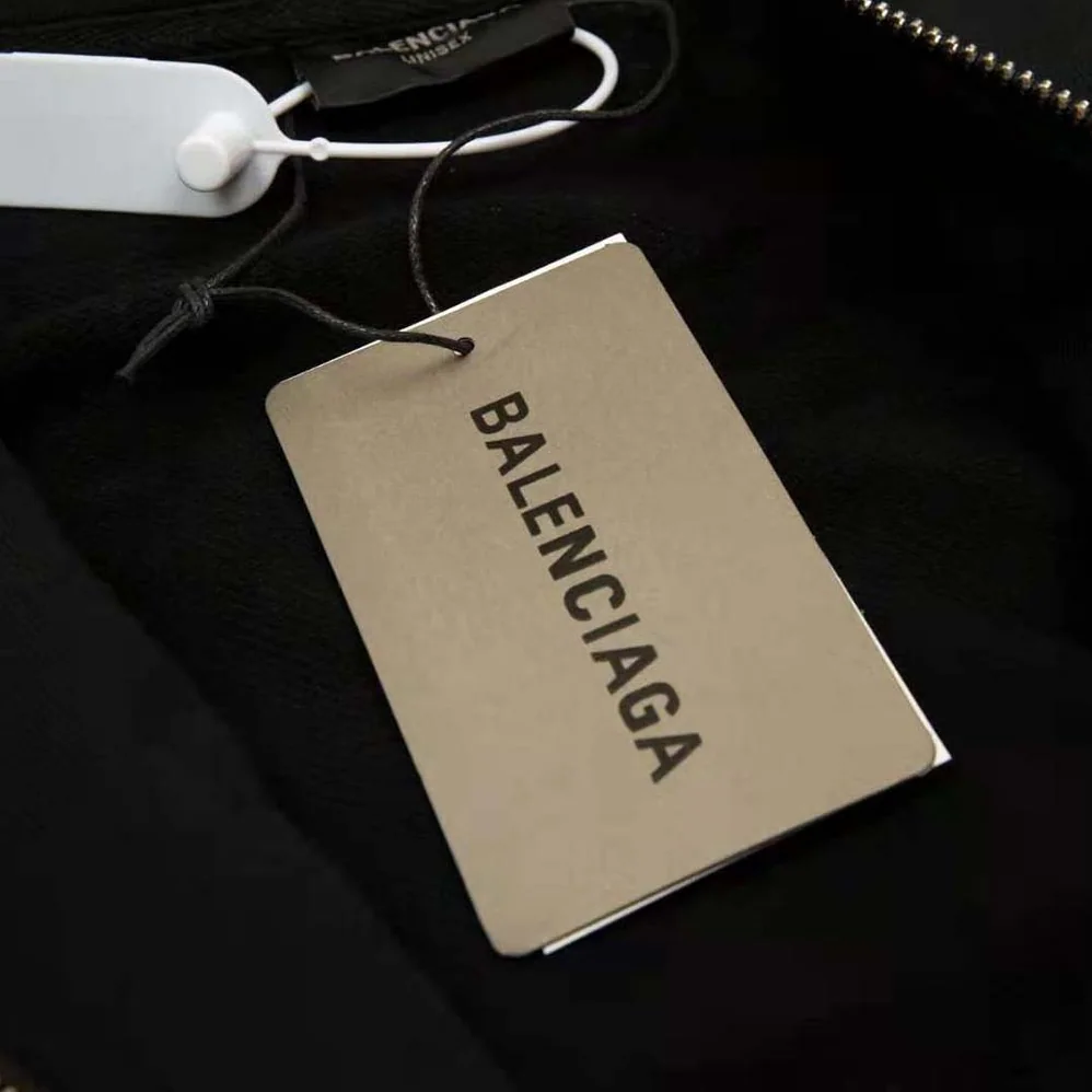 Balenciaga Heavy Metal Zip-Up Hoodie Small Fit in Black Curly Fleece for Women Balenciaga Heavy Metal Zip-Up Hoodie Small Fit in Black Curly Fleece for Women