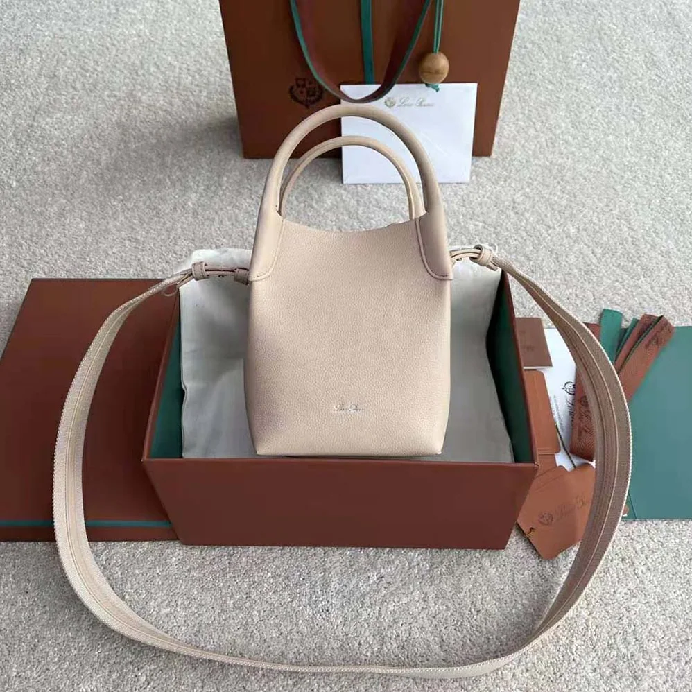 Loro Piana Micro Bale Bag in Calfskin Leather for Women in Pink Loro Piana Micro Bale Bag in Calfskin Leather for Women in Pink