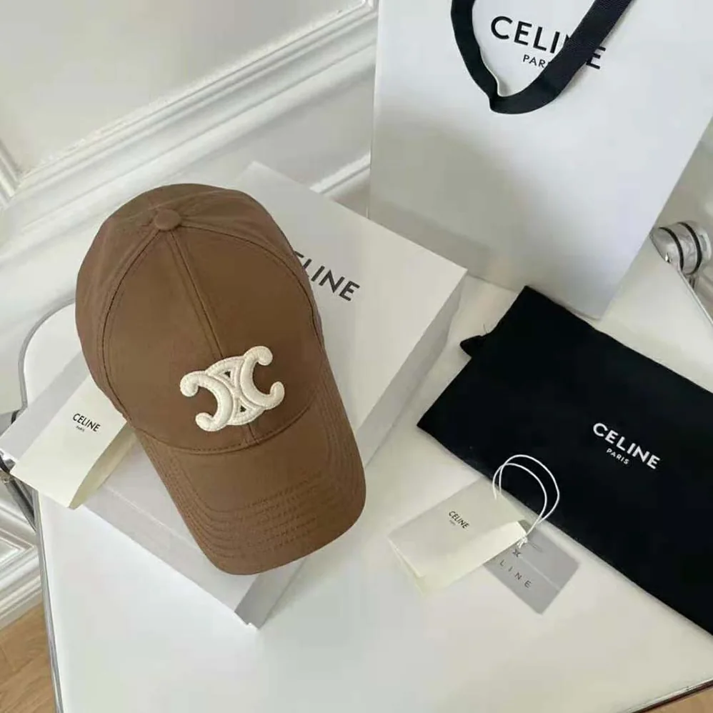 Celine Triomphe Baseball Cap in Cotton for Women Celine Triomphe Baseball Cap in Cotton for Women