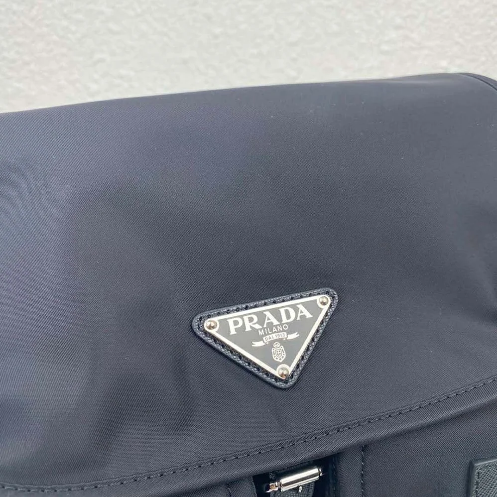 Prada Nylon Shoulder Bag for Women in Black