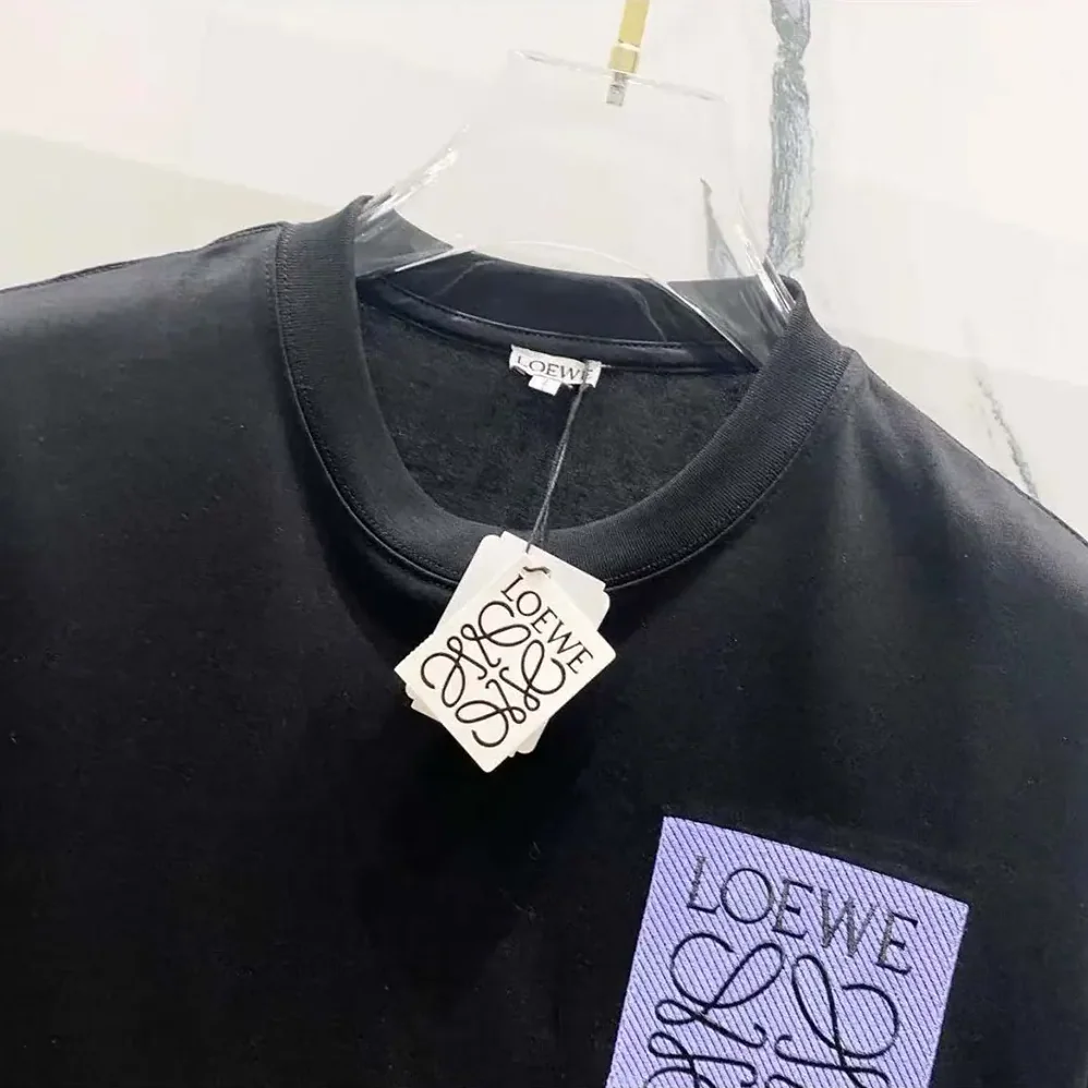 Loewe Relaxed Fit T-shirt in Cotton for Men in Black