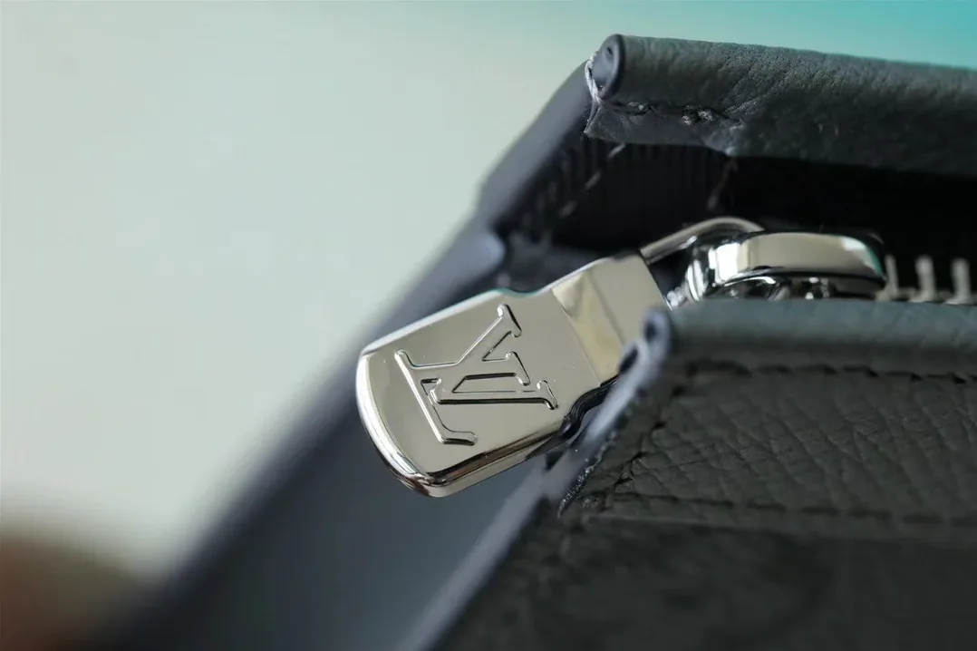 Louis Vuitton Pochette Voyage MM Pouch in Gunmetal Gray Silver Hardware
